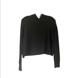 Mono B Black Oversized Cropped Hoodie Size S